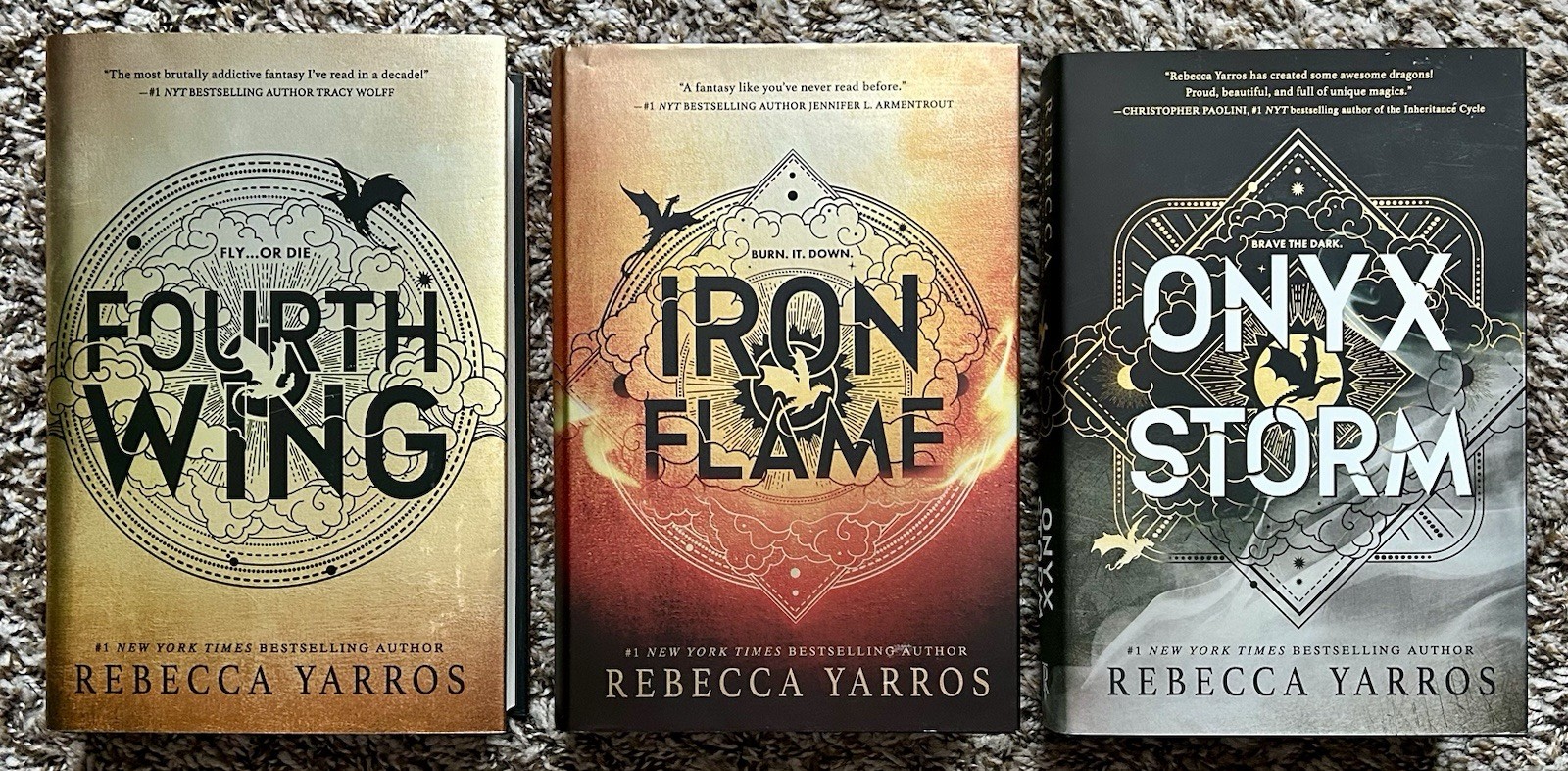 Rebecca Yarros THE EMPYREAN Complete Series Set 1-3 Lot of 3 ALL Hardcover Books