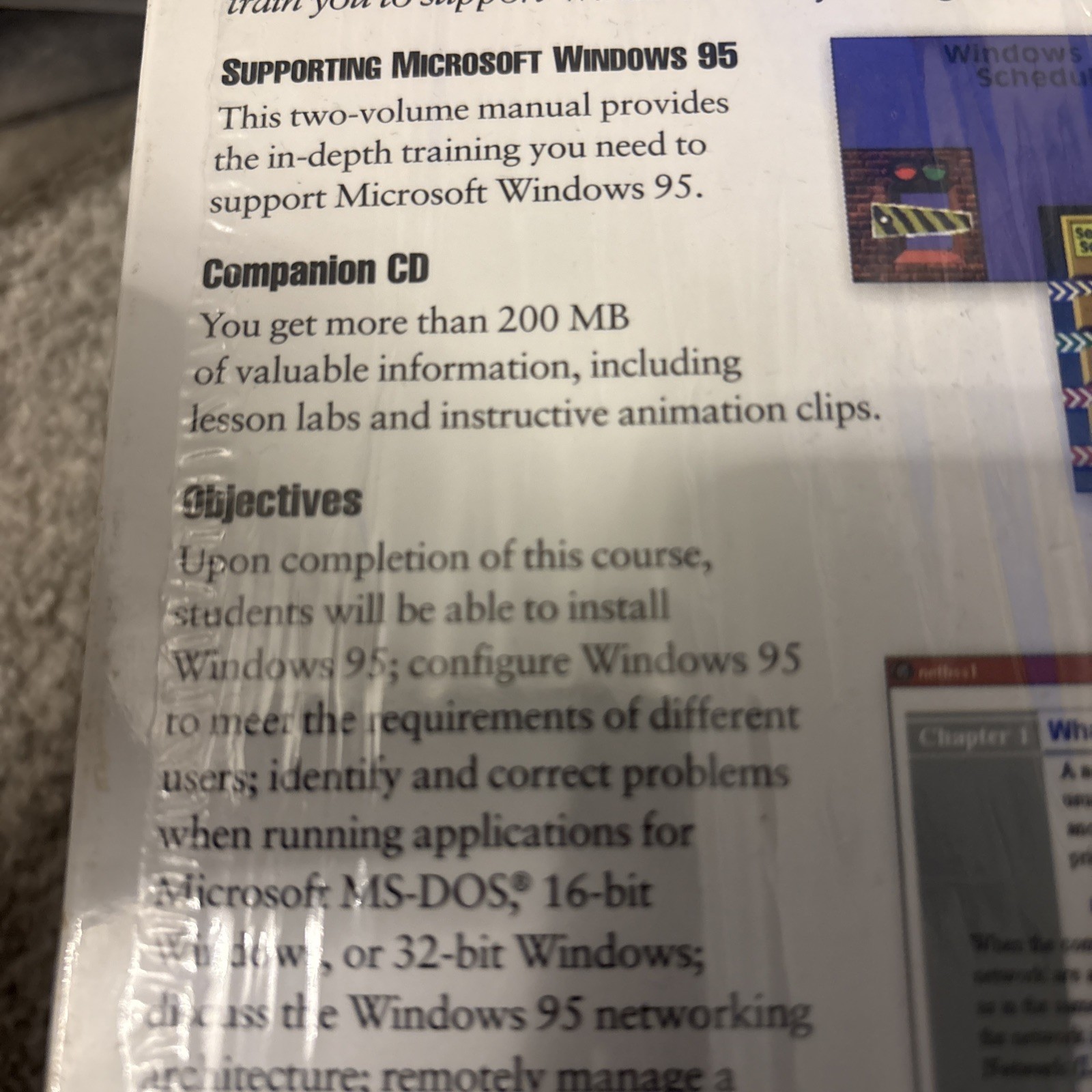 Microsoft Windows 95 VTG Training Kit Self Taught MCSE Exam Volume 1 & 2 Set