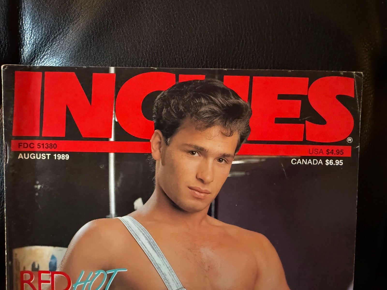 Inches Magazine 8/89 vintage gay interest male pinups Andrew Michaels