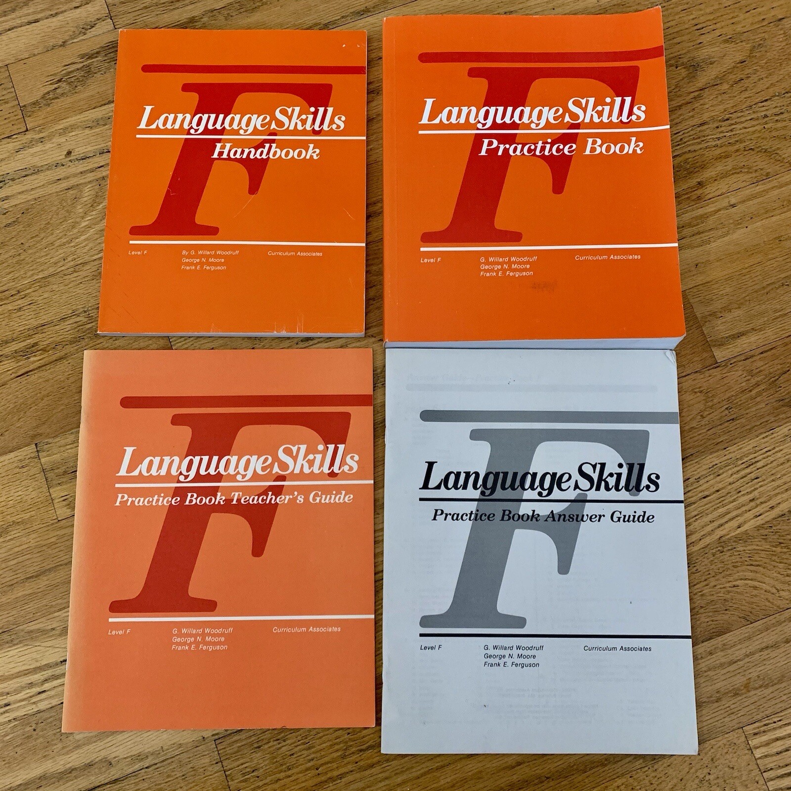 Language Skills Level F Curriculum Associates 4 Book Set Homeschool Summer