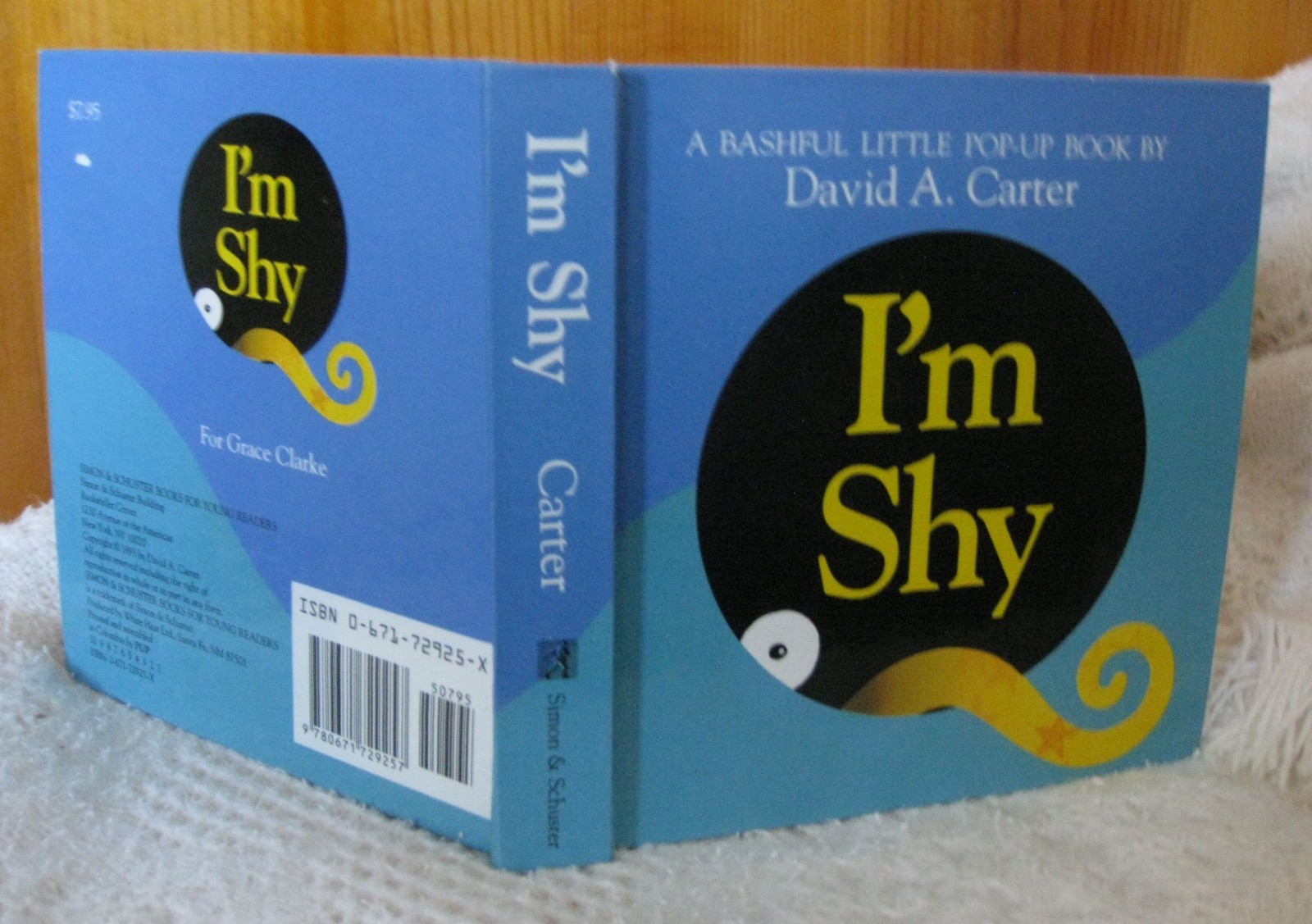 I&rsquo;M SHY ~ A Bashful Little Pop-Up Book ~ By David A. Carter ~ 1993