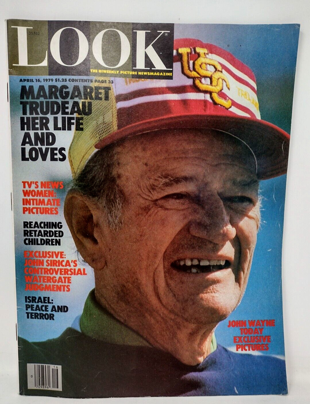 Look Magazine John Wayne April 16 1979 Vintage General Interest