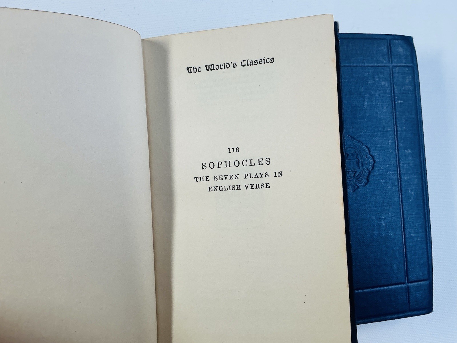 SOPHOCLES The Seven Plays in English Verse AESCHYLUS 1947 Oxford Press Campbell