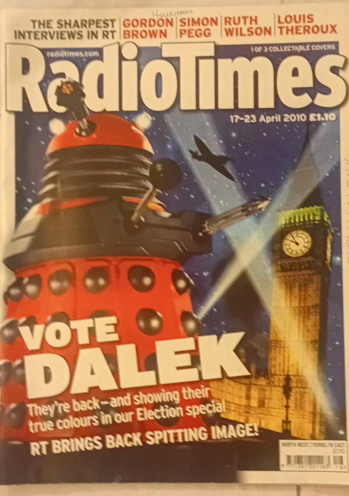 April 2010 Radiotimes Doctor Who Daleks Spitting Image