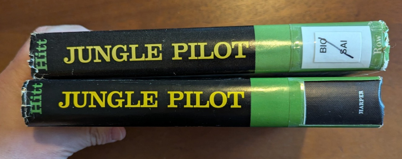 Jungle Pilot (Nate Saint) by Rossell T. Hitt, 1959 HC DJ Ex-Library