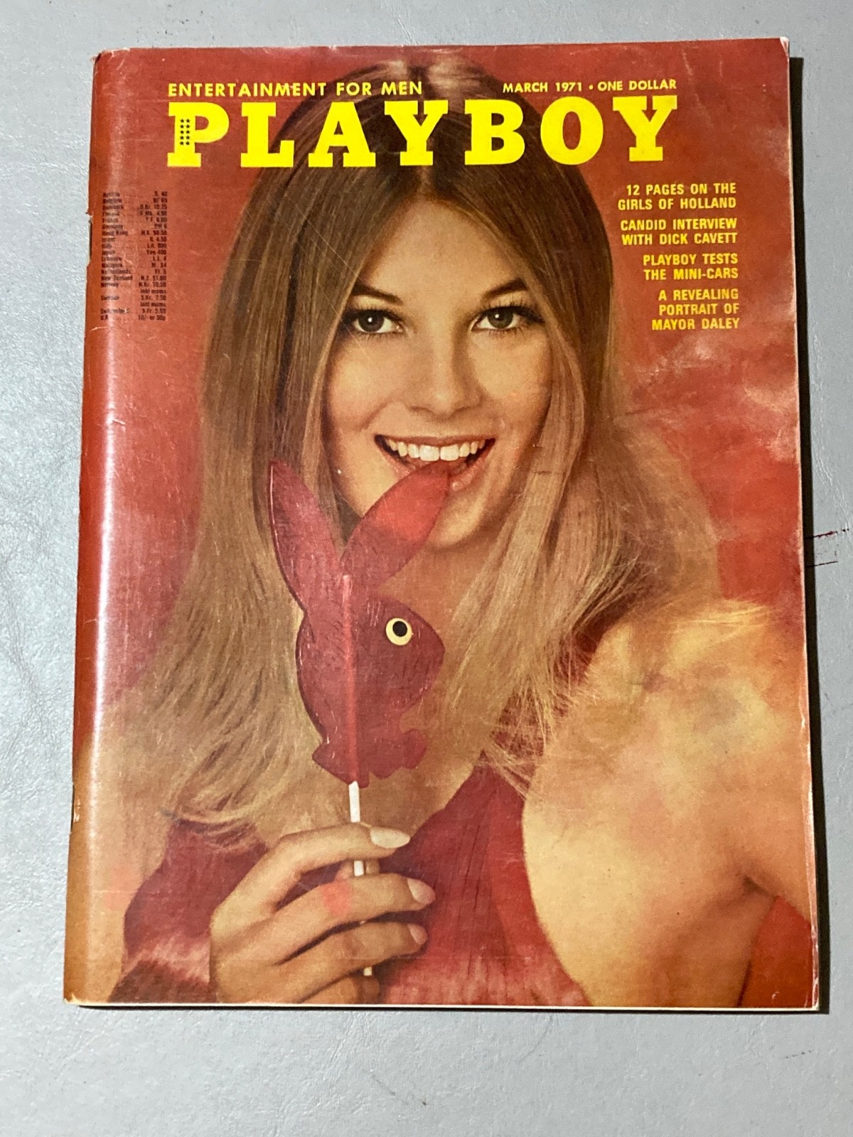 Playboy March 1971 Rare Cover Variant International Edition Girls of Holland