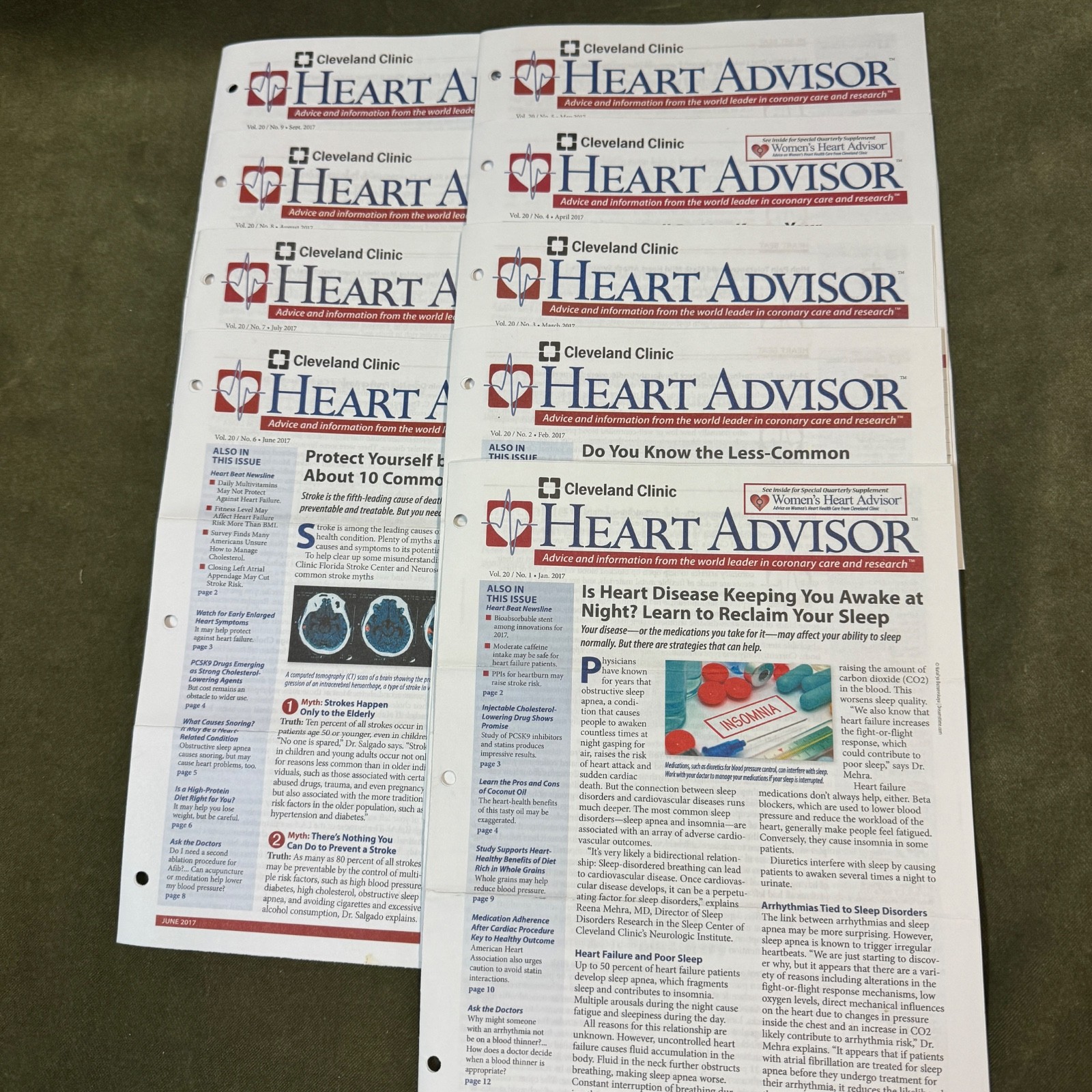 CLEVELAND CLINIC HEART ADVISOR X 24 – Vol 17 x 2,Vol 18 x 3,Vol 19 x 10,Vol 20×9