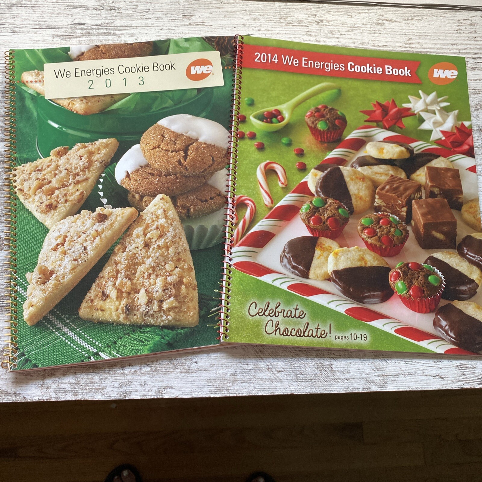 We Energies Christmas Cookie Books 2013 & 2014