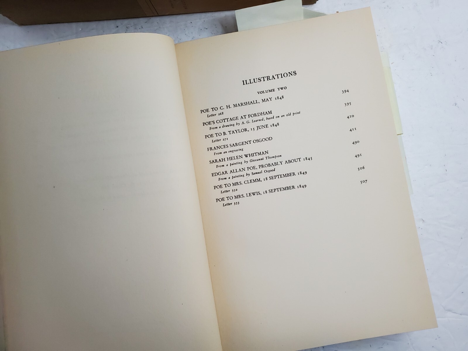 The Letters of Edgar Allan Poe 2 Volume Set Harvard Press w/Slipcase 1948 – READ
