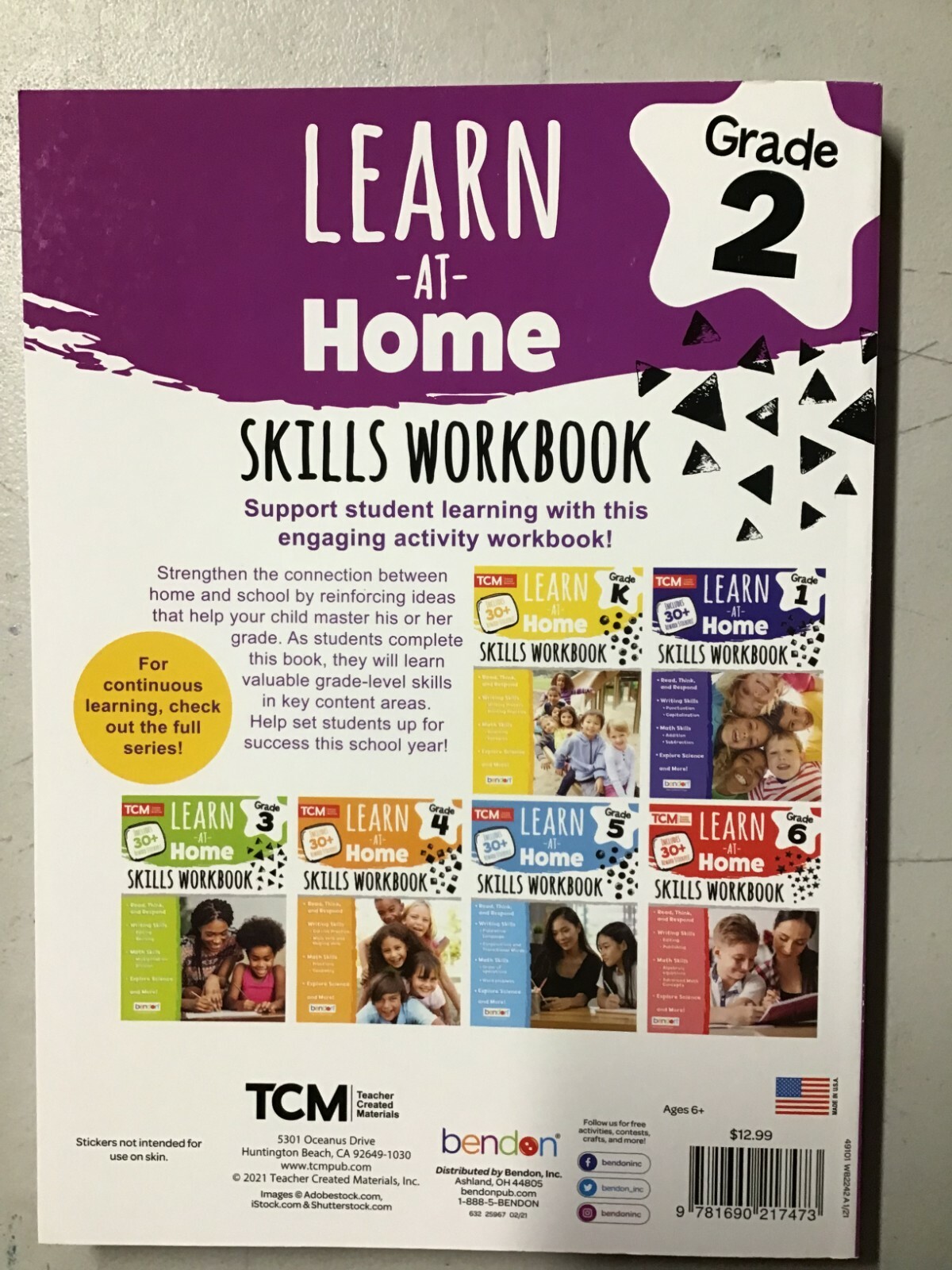 At-Home Workbook 2nd Grade (Paperback) – NEW