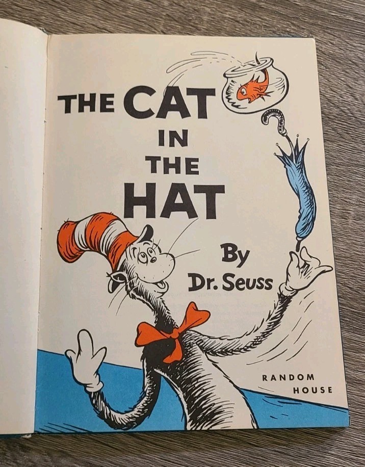 Vintage 1957 Dr Seuss 1st printing 1st edition Cat in the Hat Rare Hardcover