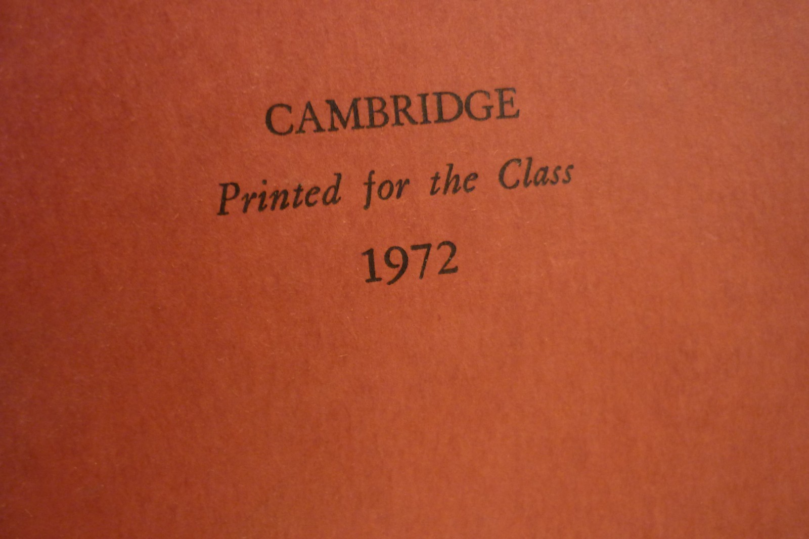 HARVARD COLLEGE CLASS OF 1966 FIFTH ANNIVERSARY REPORT 1972