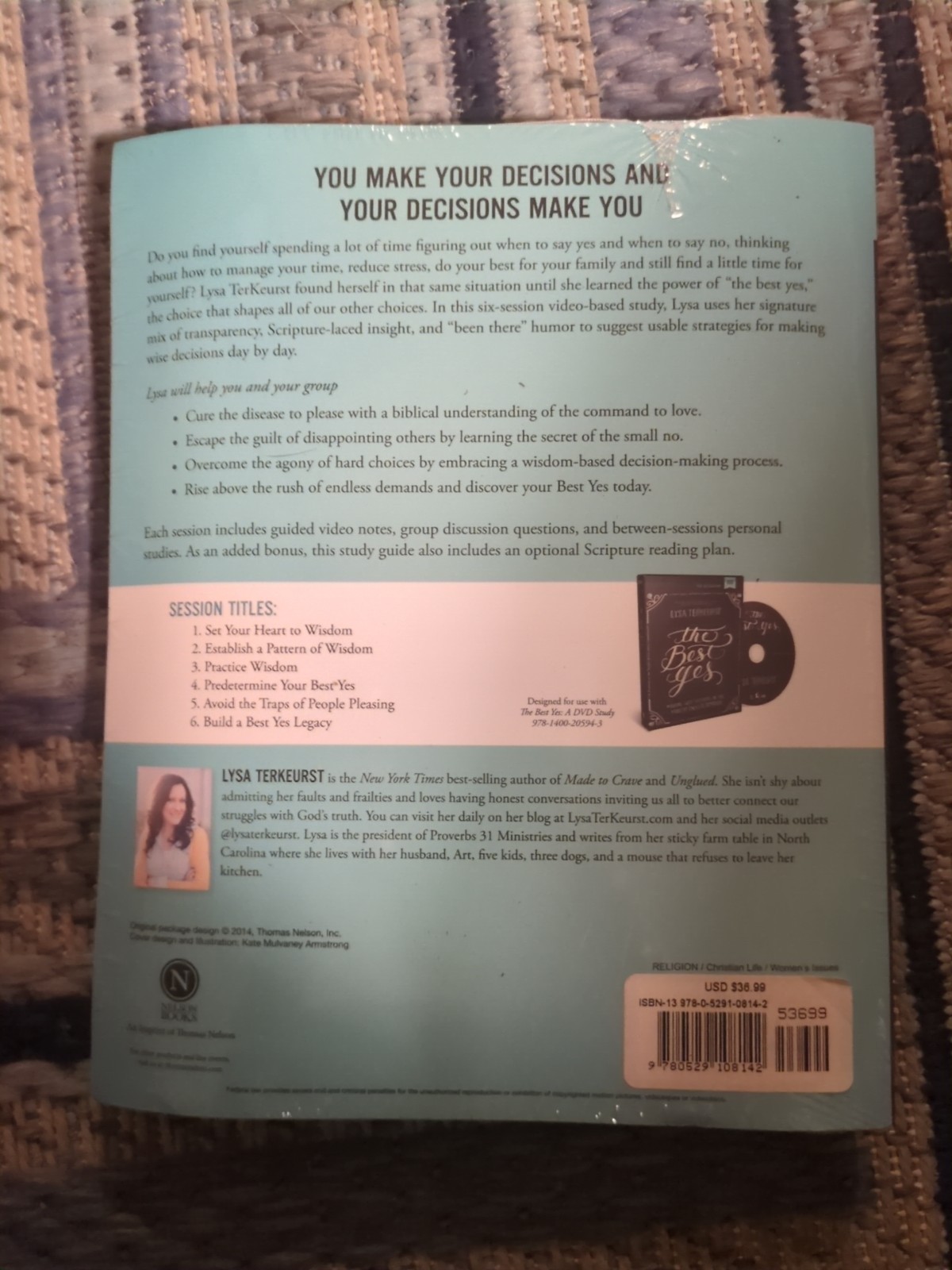 THE BEST YES STUDY GUIDE WITH : MAKING WISE DECISIONS IN By Lysa New Sealed