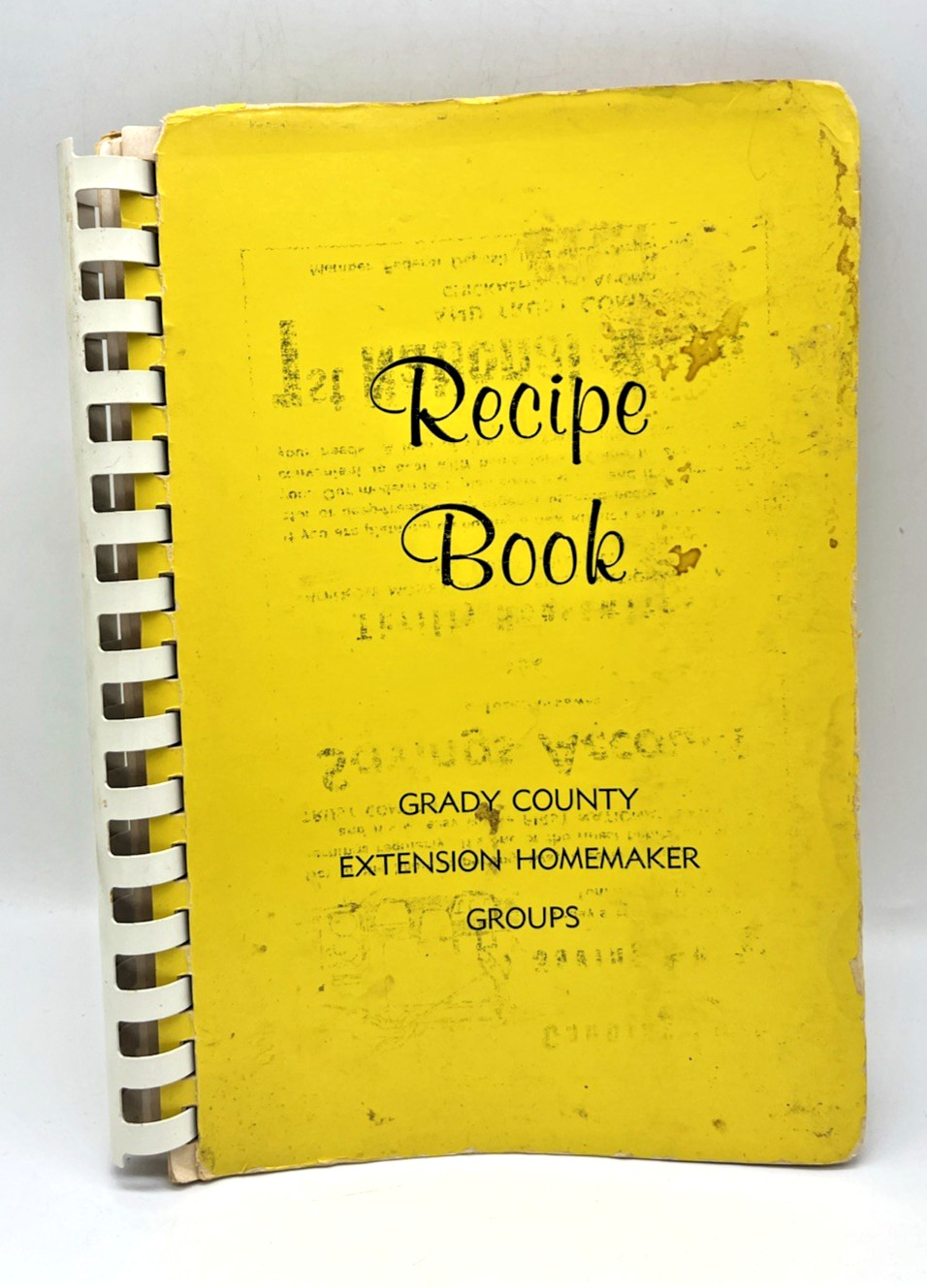 Vintage Cookbook Recipe Book Grady County Homemaker Oklahoma Coconut Cake 1970s