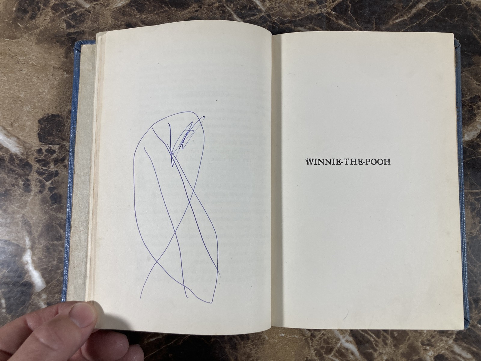 Winnie-the-Pooh Vintage 1949 Hardcover Book by A. A. Milne Former Library