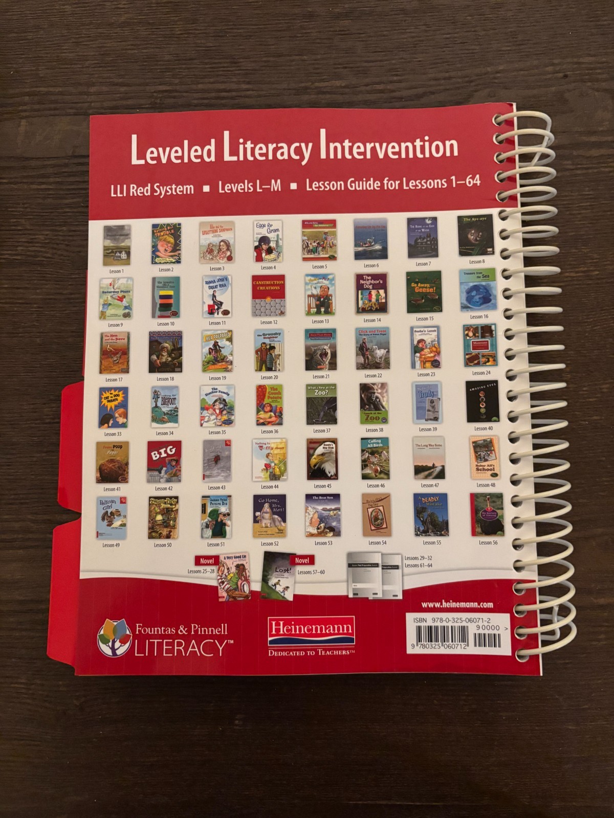 Leveled Literacy Intervention Lesson Guide Volume 1 (Spiralbound, 2013) 1-64 Red