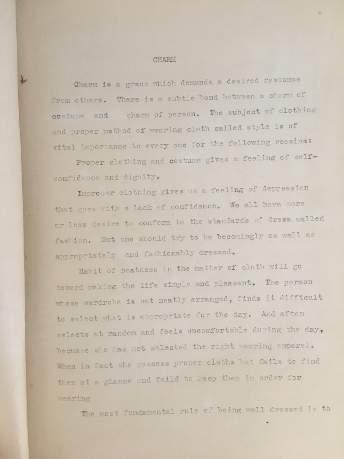 1933 Business School Women&rsquo;s Course Book Hair Fashion Makeup Woodbury College LA