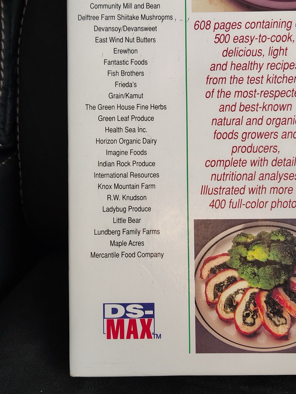 Light & Natural Cookbook Hardcover 1995 608 Pages 500+ Healthy Recipes