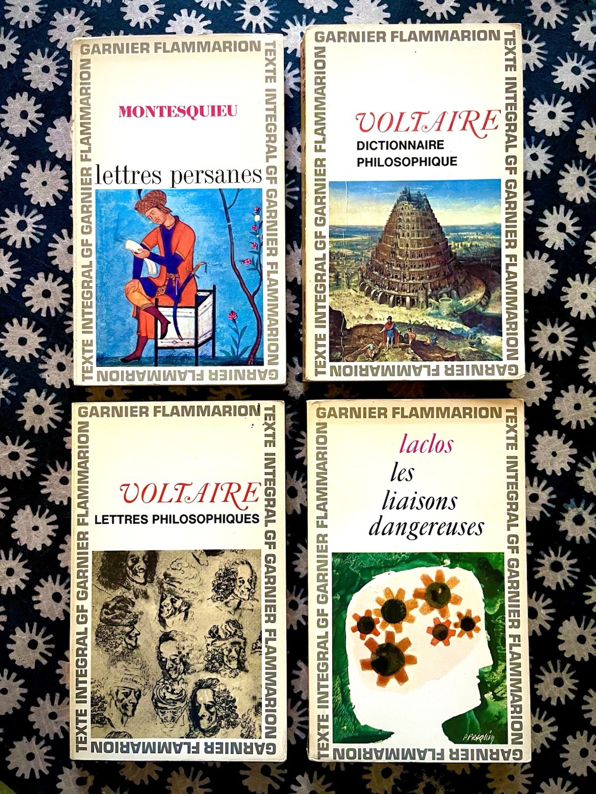 FRENCH LIT / PHILOSOPHY PB LOT: LACLOS MONTESQUIEU VOLTAIRE – GARNIER FLAMMARION