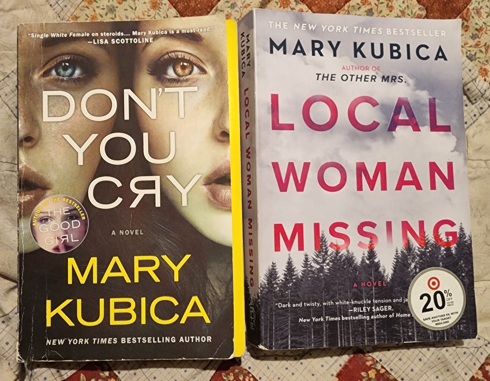Lot Of Two Mary Kubica Paperback Books Local Woman Missing And Don&rsquo;t You Cry