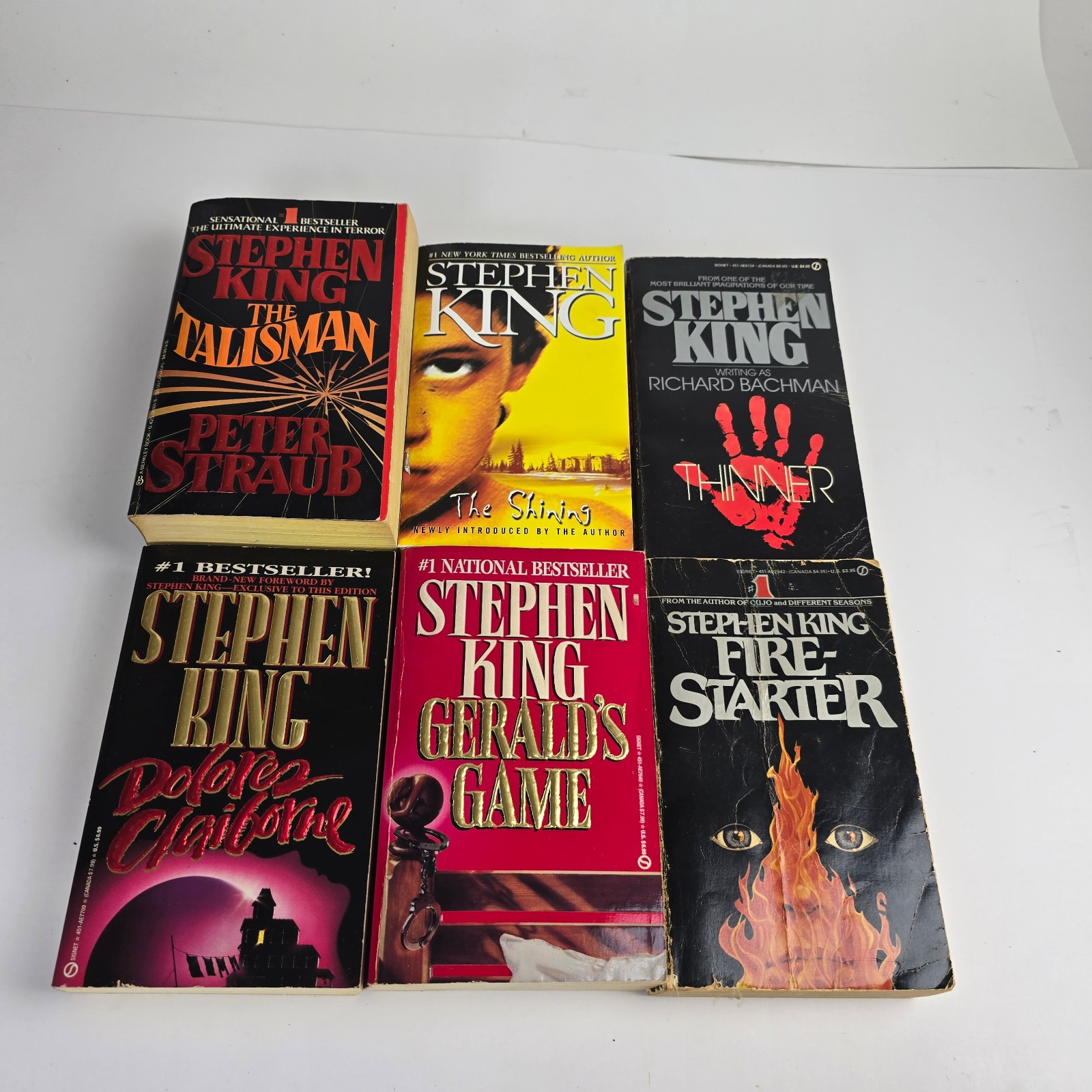 Stephen King Paperback Books Lot of 16 80s 90s 2000s Shining Stand Short Stories