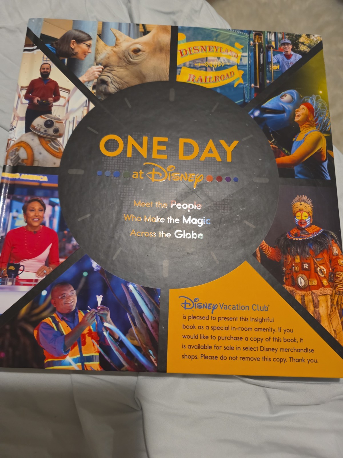 One Day at Disney Coffee Table Size Hardcover Book 12.25 x 12.25&Prime; 228 Pages
