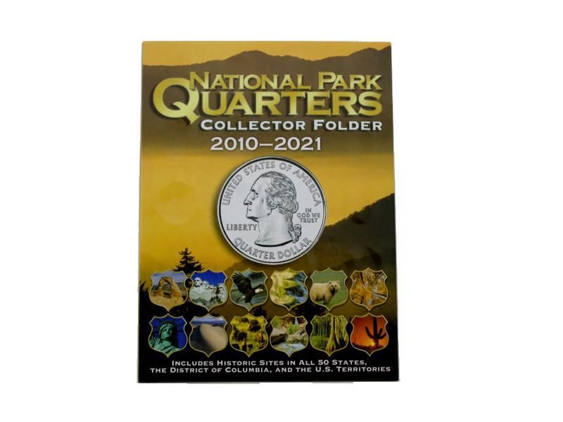 National Park Quarter Collectors 2010-2021 Coin Folder by Whitman