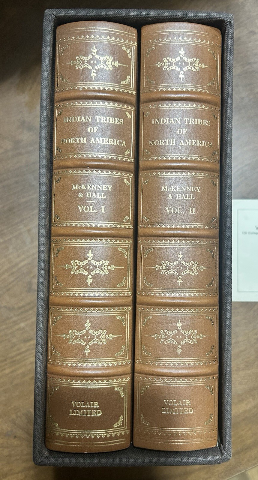INDIAN TRIBES OF NORTH AMERICA BY MCKENNEY & HALL ~ VOLAIR LIMITED ED 2 VOL SET