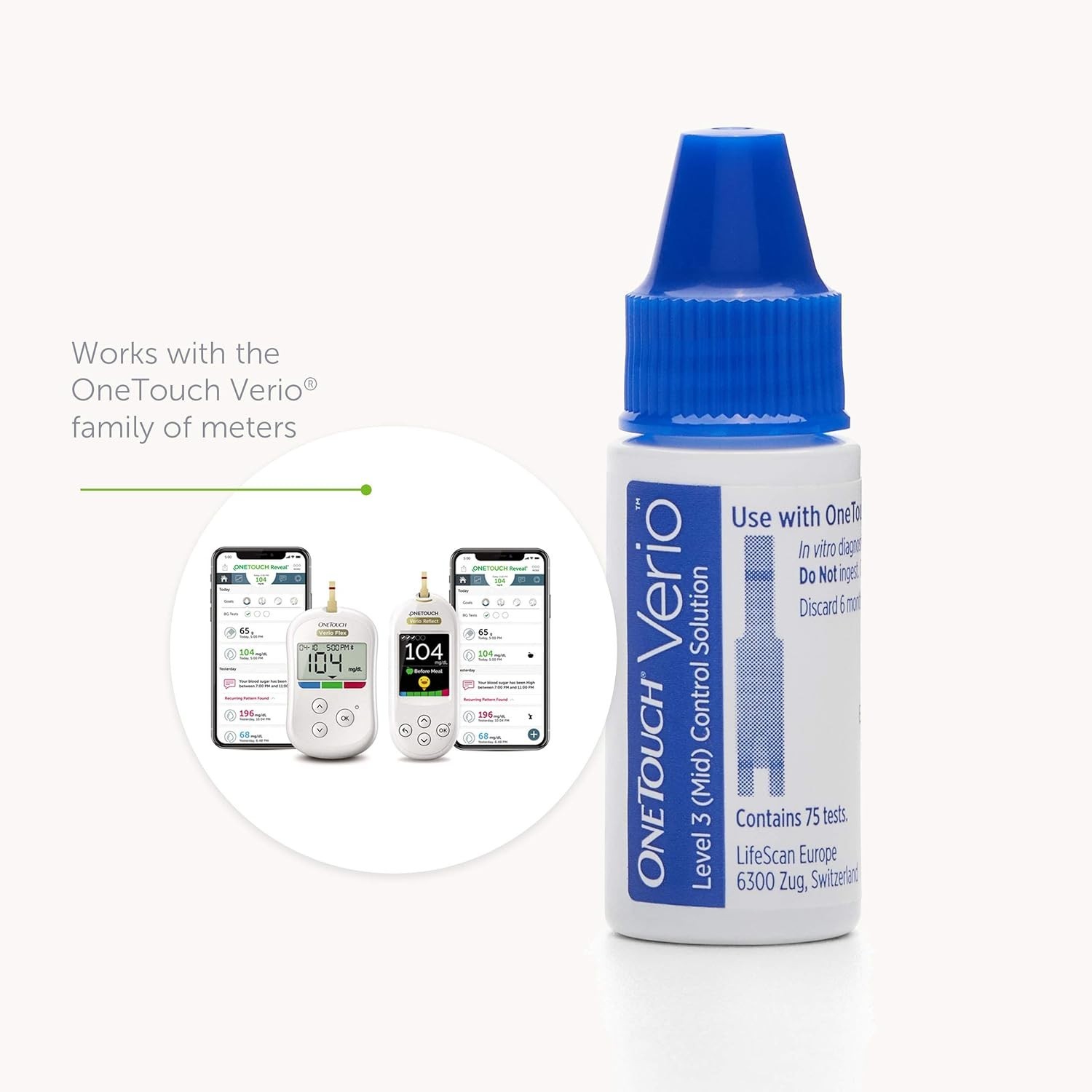 Trusted Verio Control Solution, 13 fl oz – Ensure Precise Diabetes Monitoring