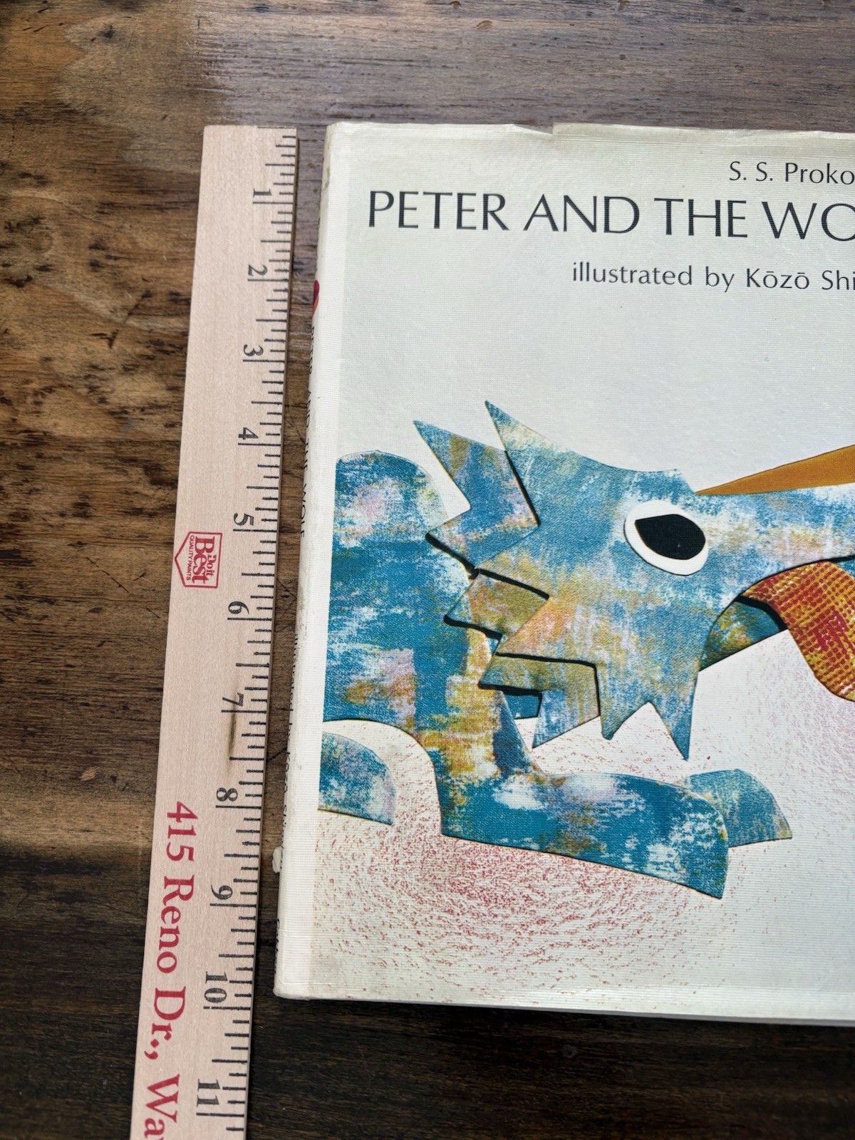 Vintage Peter And The Wolf Fantasia Pictorial Gakken Kozo Shimizu 1969 HCDJ Book