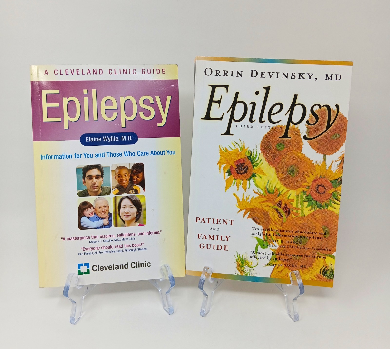 Epilepsy Book Lot 2 Cleveland Clinic Wyllie + Devinsky Patient Family Guide
