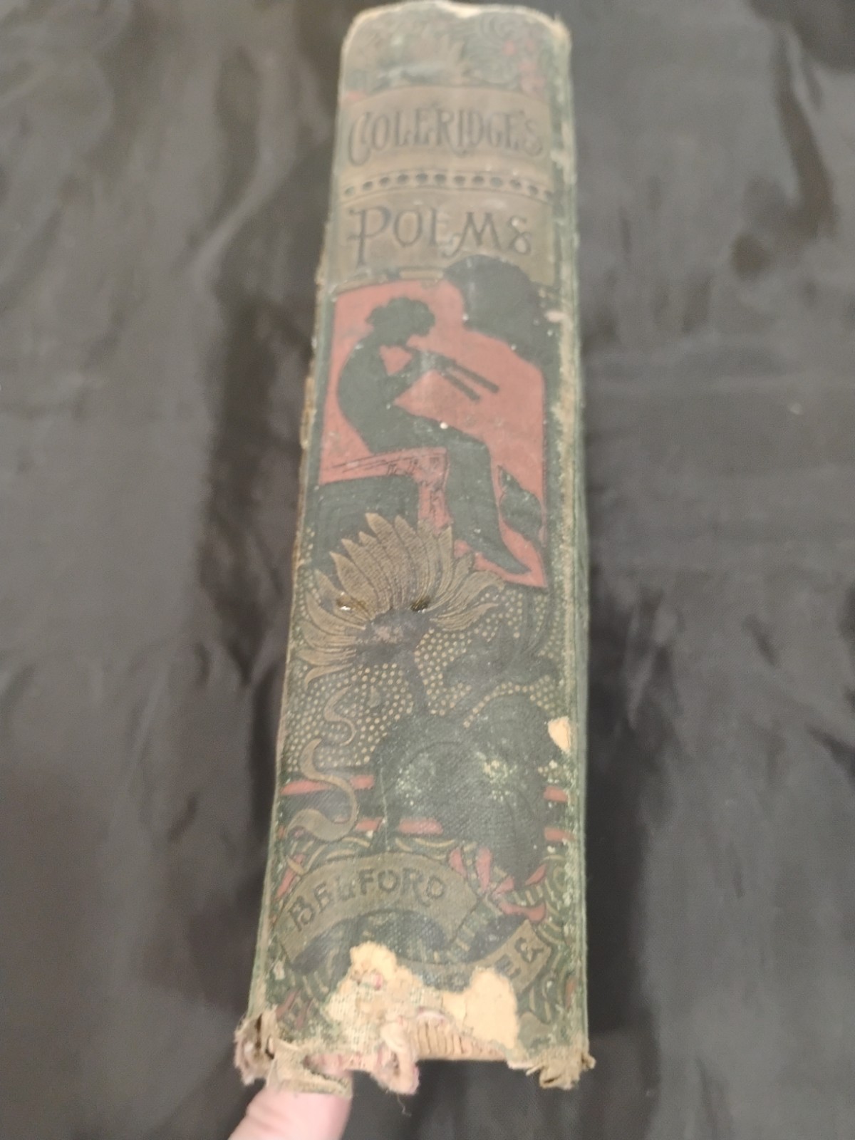 Antique Coleridges Poems Printed By Belford, Chicago, Il. 600+ Pages