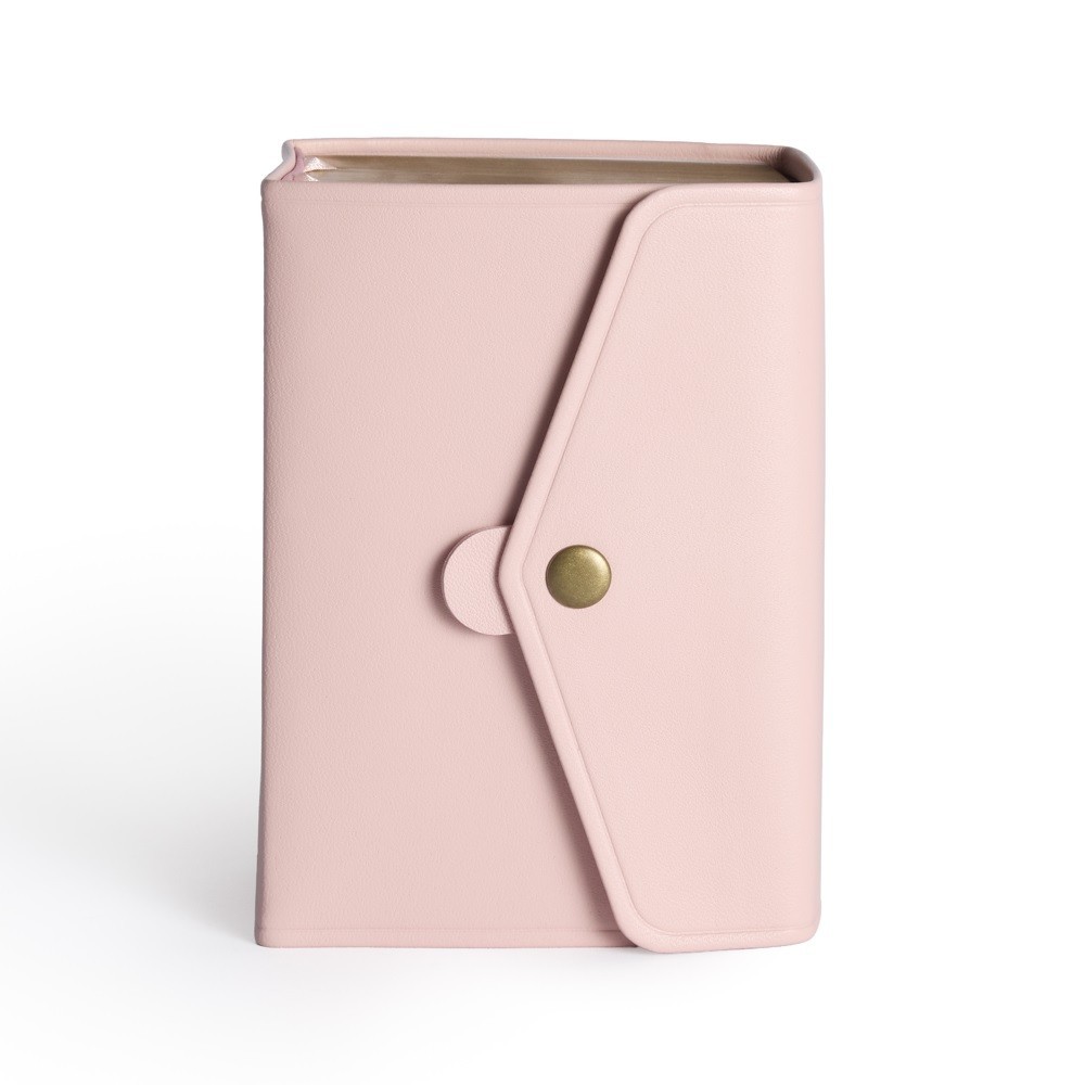 NEW – LDS Genuine Leather Snap Quad Combination, Pink, Compact 4.5&Prime; x 6&Prime;