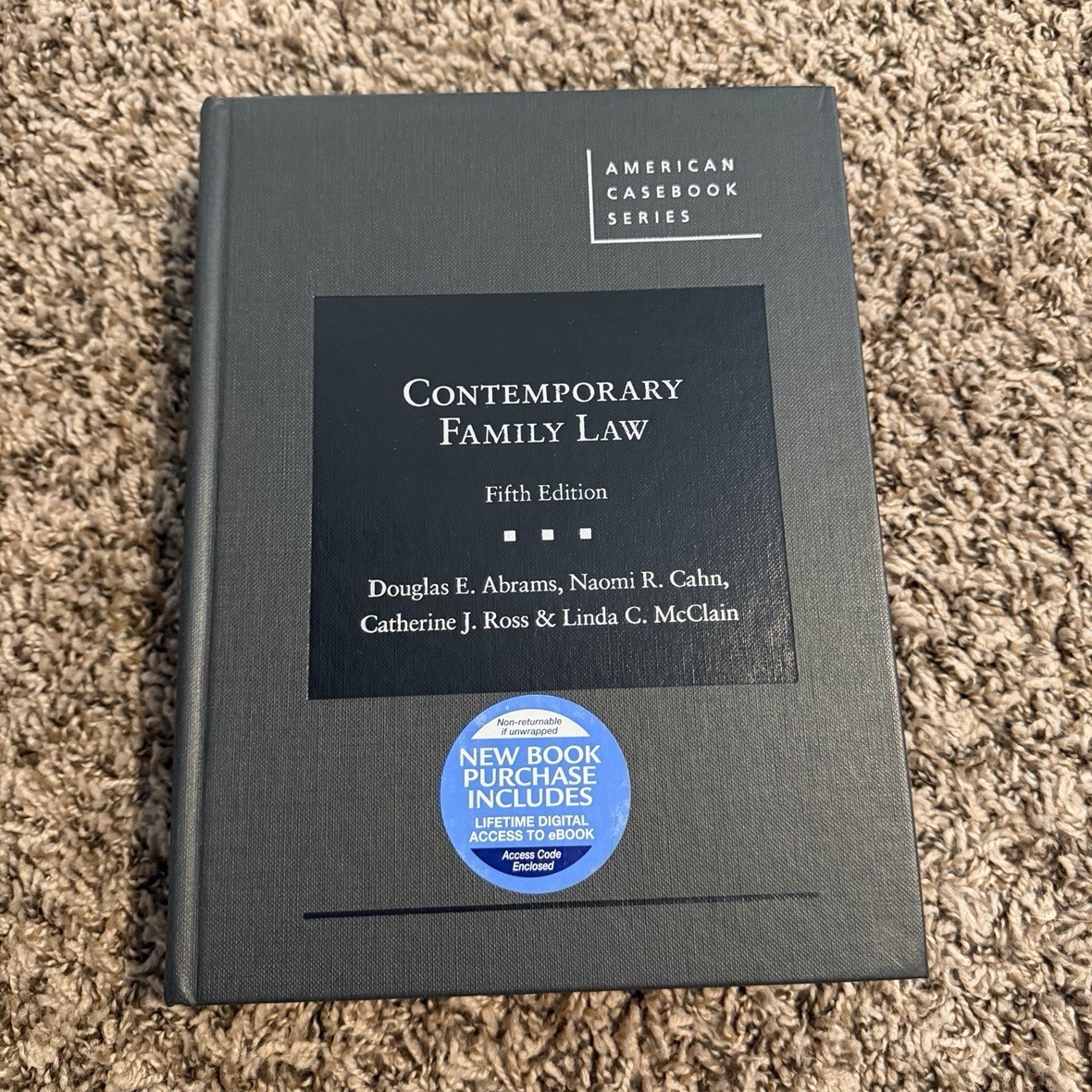 West Academic Contemporary Family Law 5th Ed Hardcover American Casebook Series