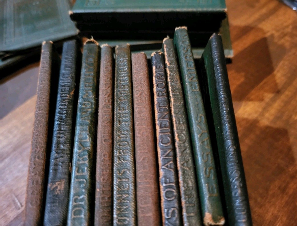 100 yr Old Antique Little Leather Library Books 1920&rsquo;s Redcroft Pick Your Title