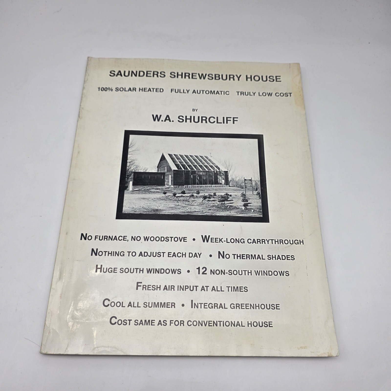 vtg 1983 solar house design booklet Shrewsbury House Shurcliff passive solar…