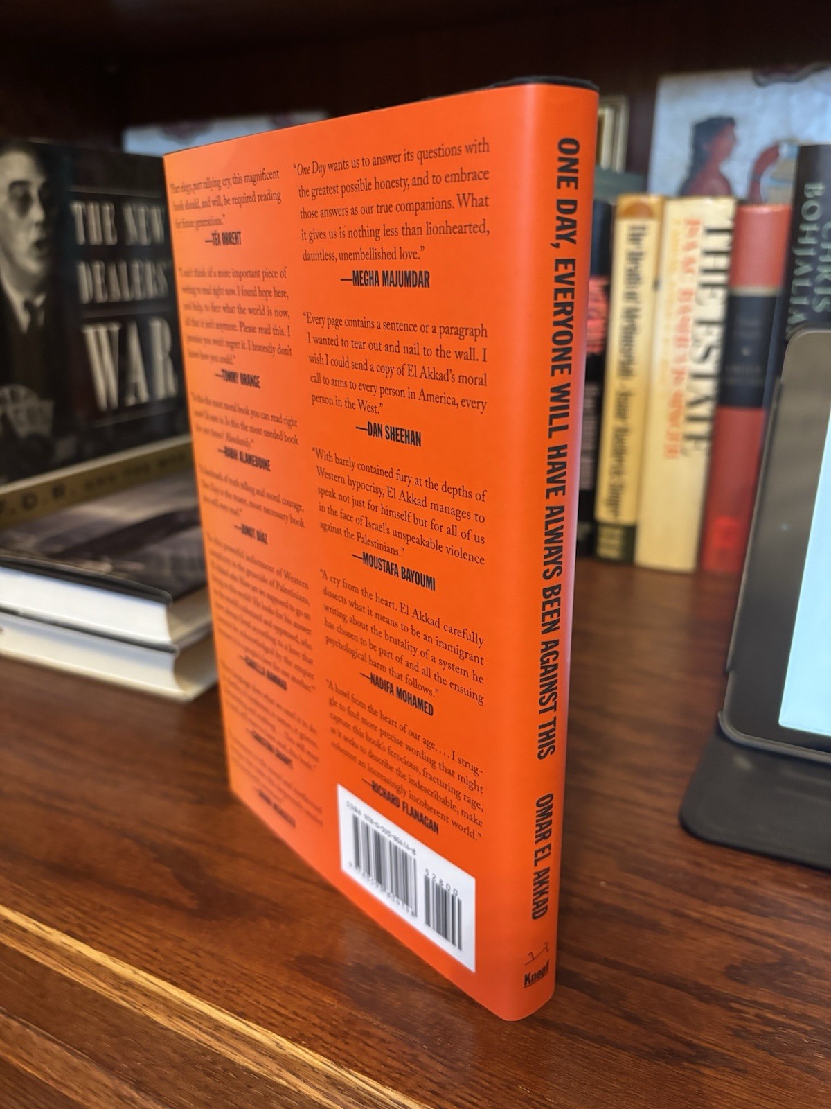 One Day, ……..Omar El Akkad. Knopf 2025 Hardcover Fine Unread/Gaza, Israel