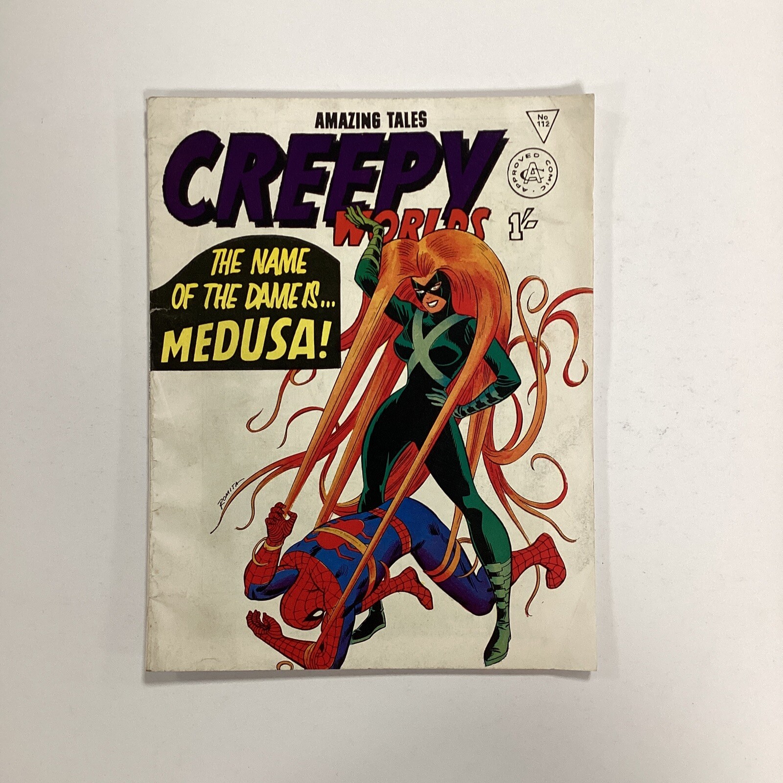 Alan Class Creep Worlds #112 late 1960s – early 70s VG **15mm tear bottom of rea