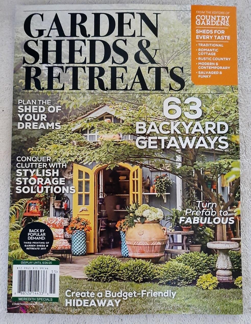 Garden Sheds & Retreats Magazine Book Meredith Specials