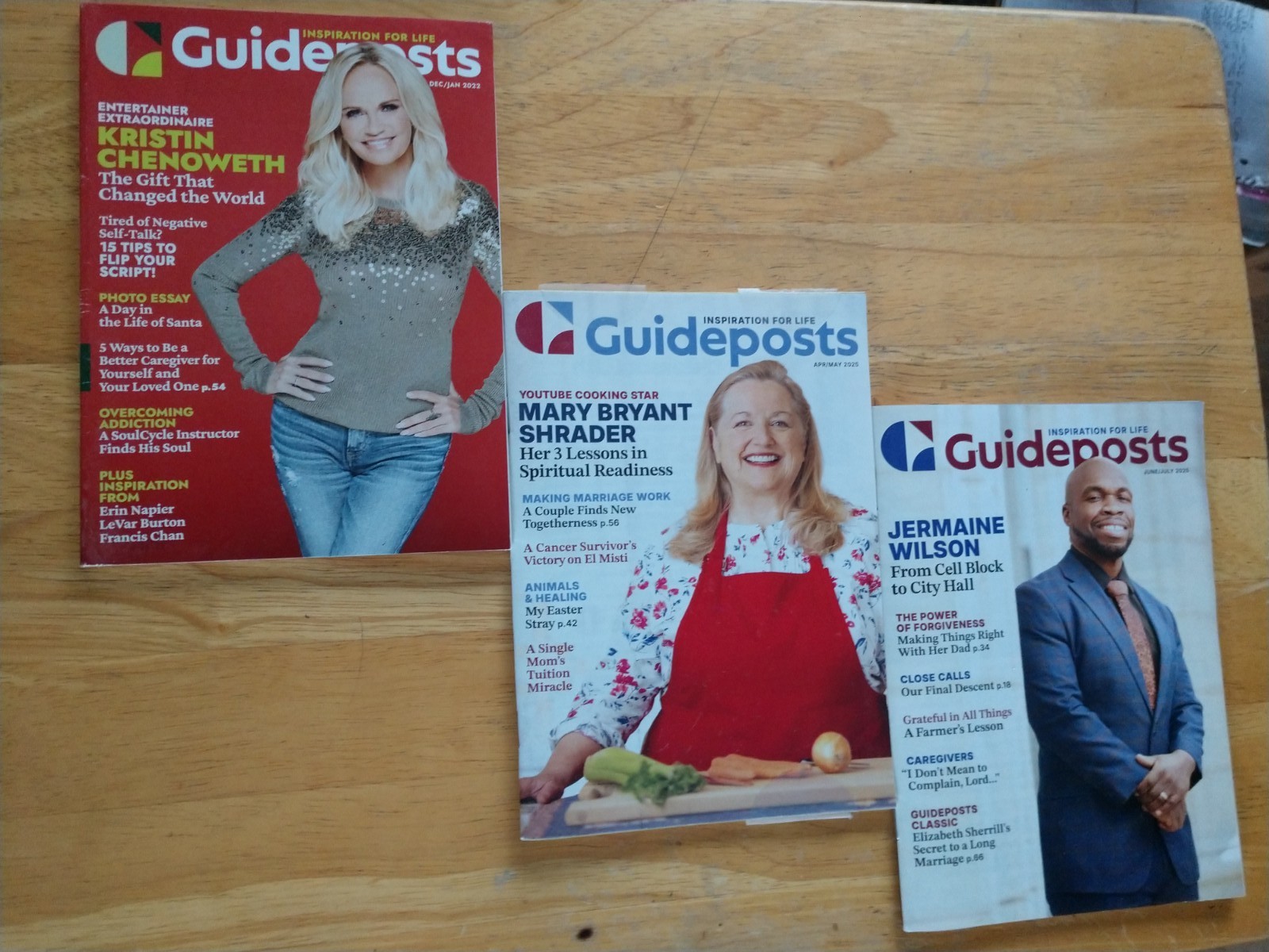 GUIDEPOSTS Lot of 3 April thru July 2025 Dec./Jan. 2022
