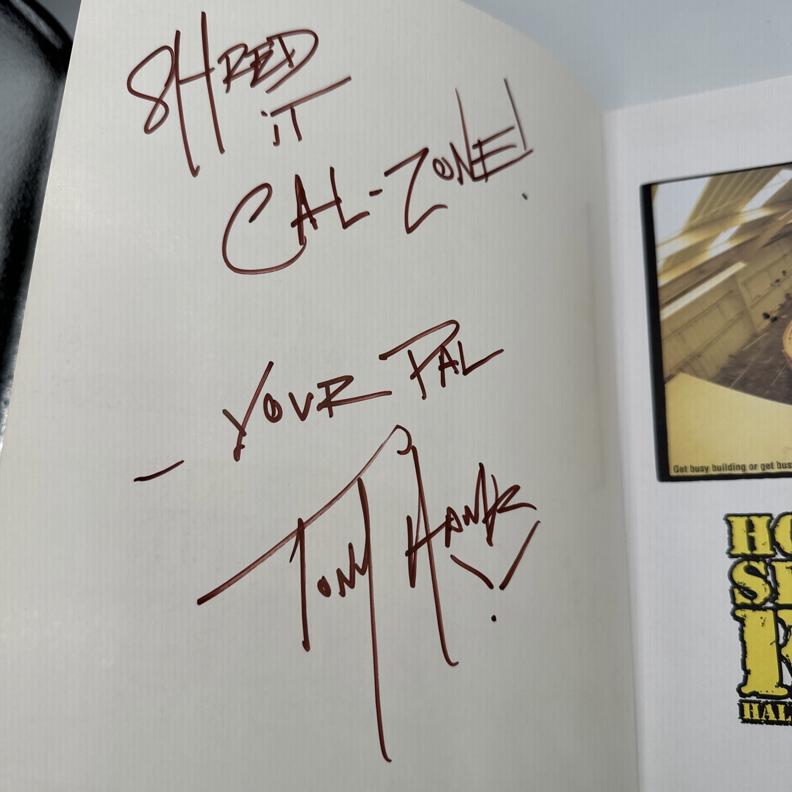 Thrasher How to Build Skateboard Ramps Signed by Tony Hawk