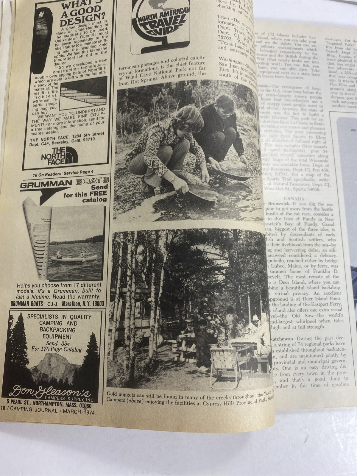 Camping Journal March 1974 Buyer&rsquo;s Guide Outdoor Recreation Magazine