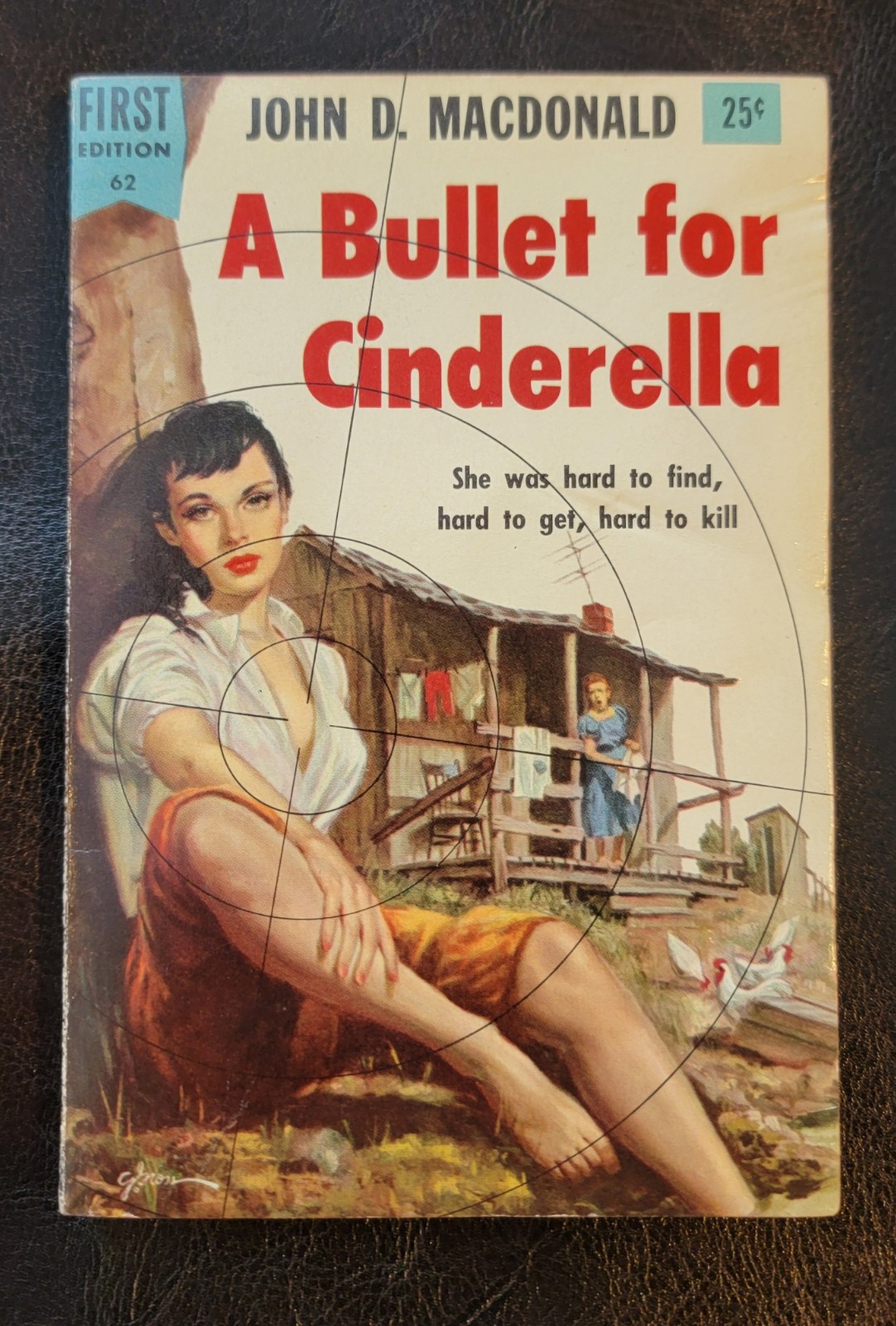 A Bullet For Cinderella John D MacDonald Dell 1st Edition 62 1955 George Gross