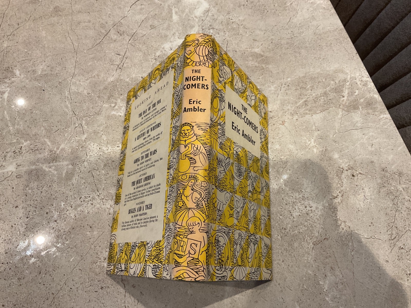 THE NIGHT-COMERS Eric Ambler 1st thus hardback dust jacket 1957 Reprint Society