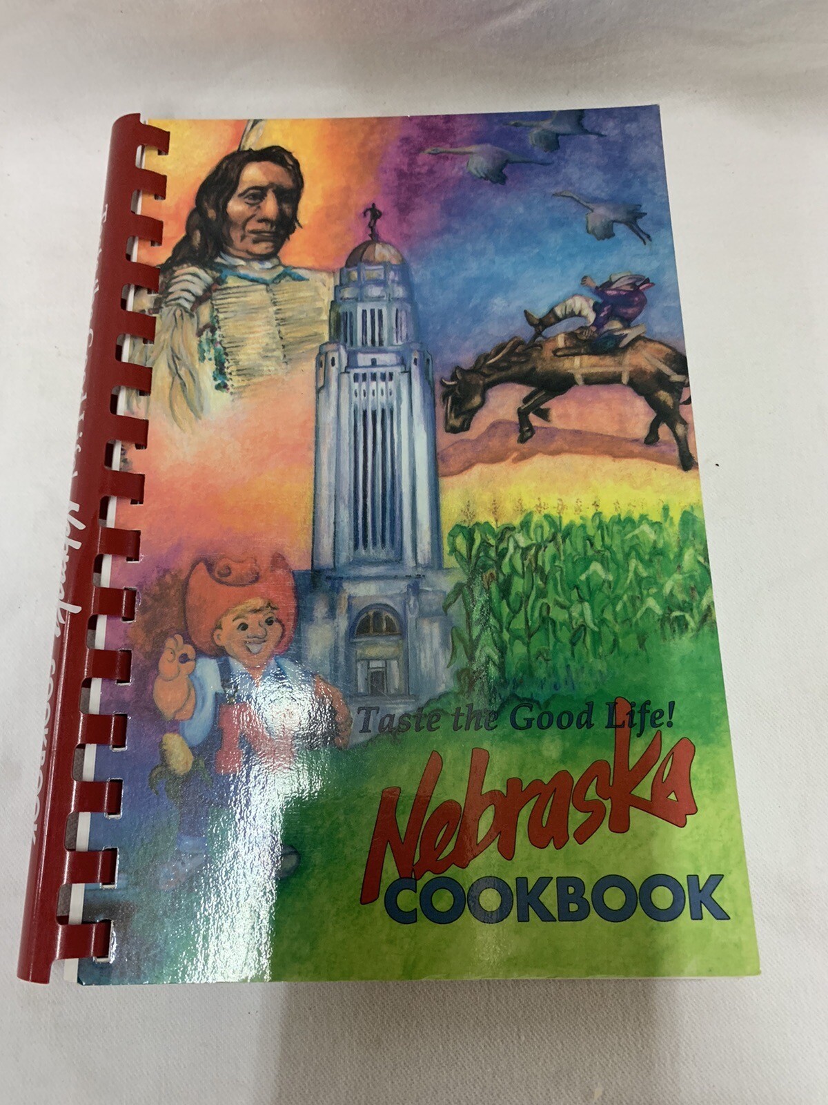 Taste the Good Life : Nebraska Cookbook by Ting Morris (1992, Ringbound T-50