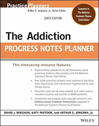 The Addiction Progress Notes – Paperback, by Berghuis David J.; – Very Good
