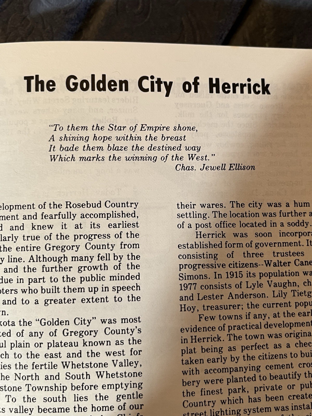 The Saga Of The Ponca Land By Adeline Gnirk St. Charles-Milk’s Camp South Dakota
