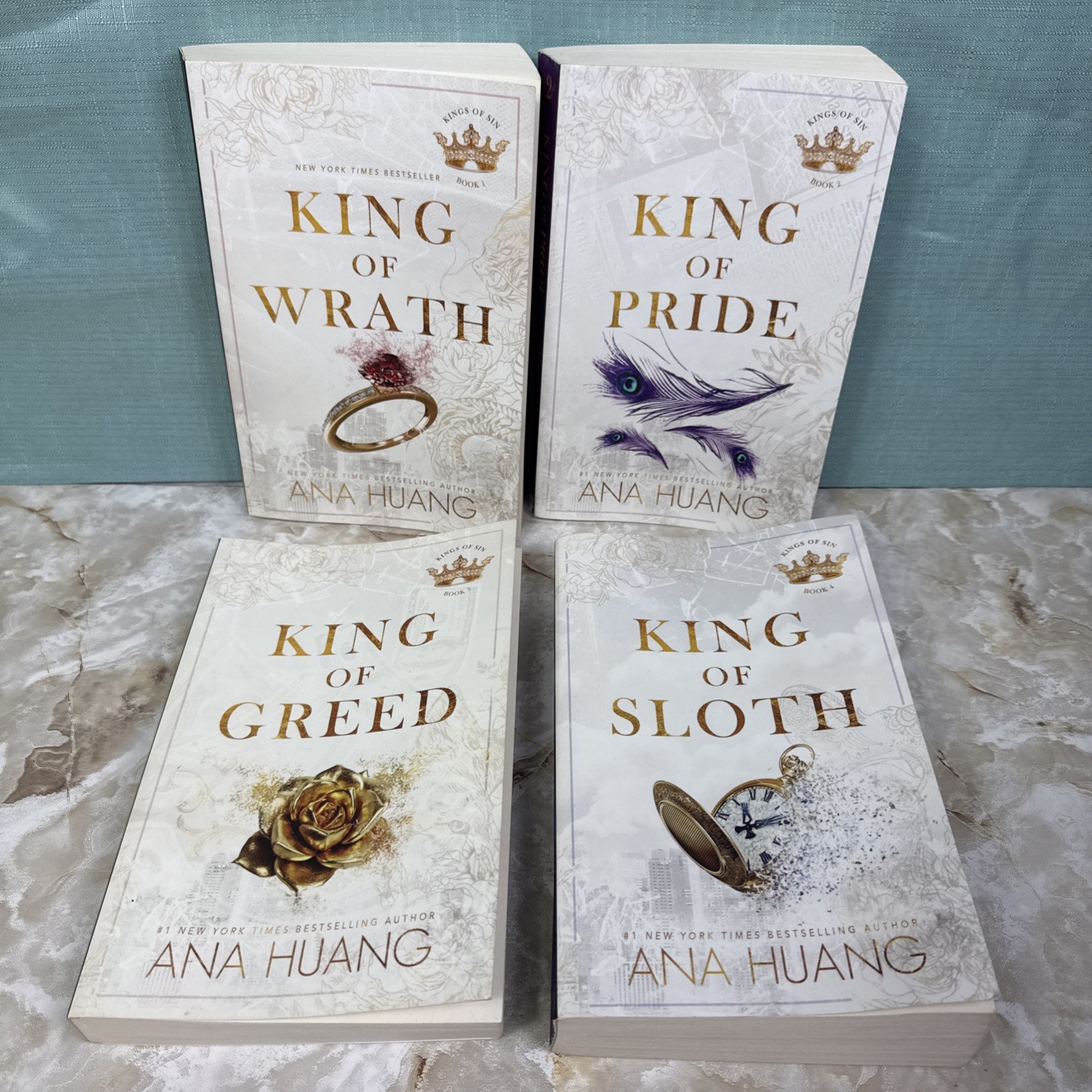 Set Of 4 – Ana Huang King Of Wrath Book Series – Clean
