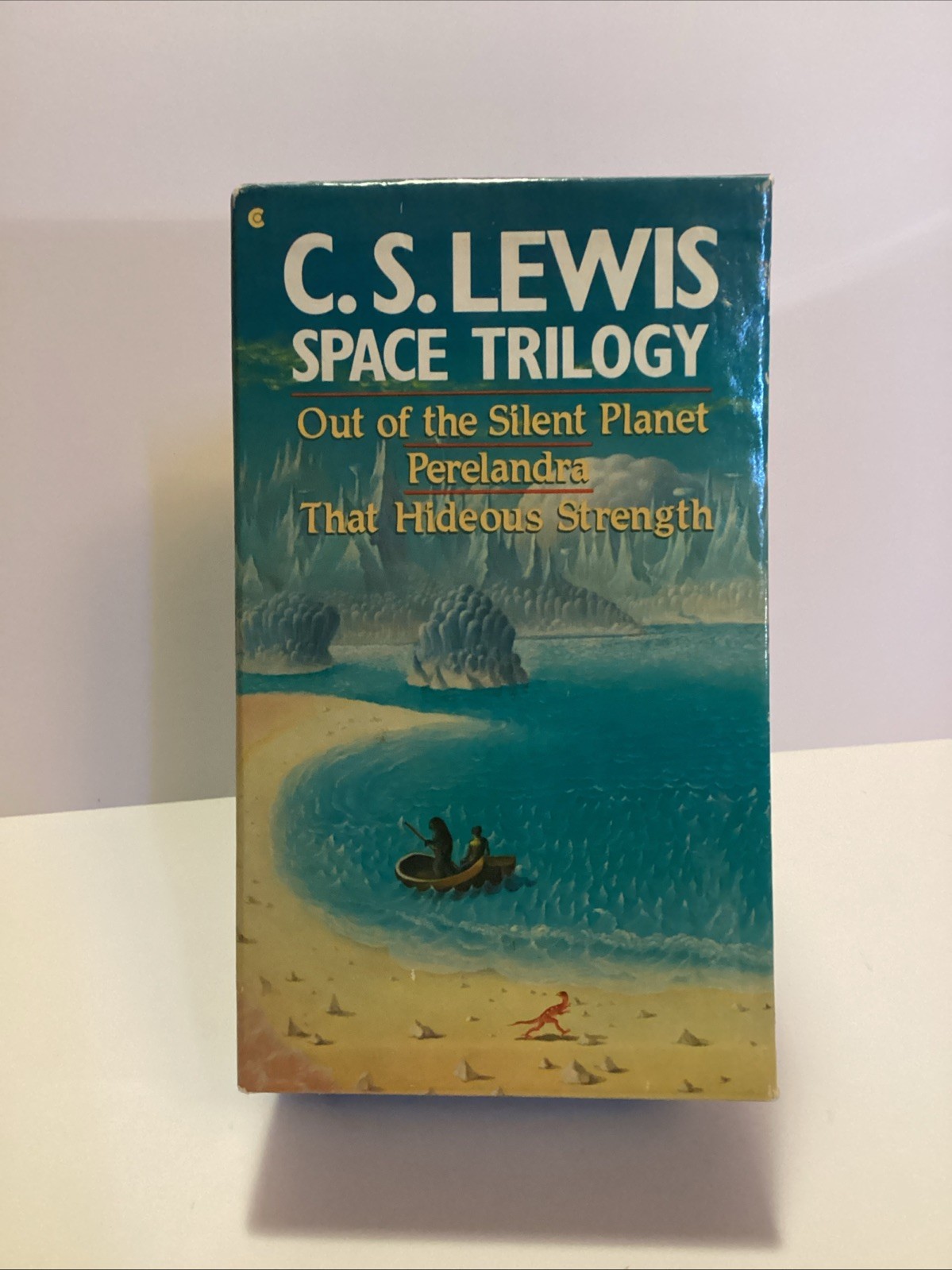 C.S. Lewis Space Trilogy Box Set 1986 Collier Books Slipcase Vintage C3