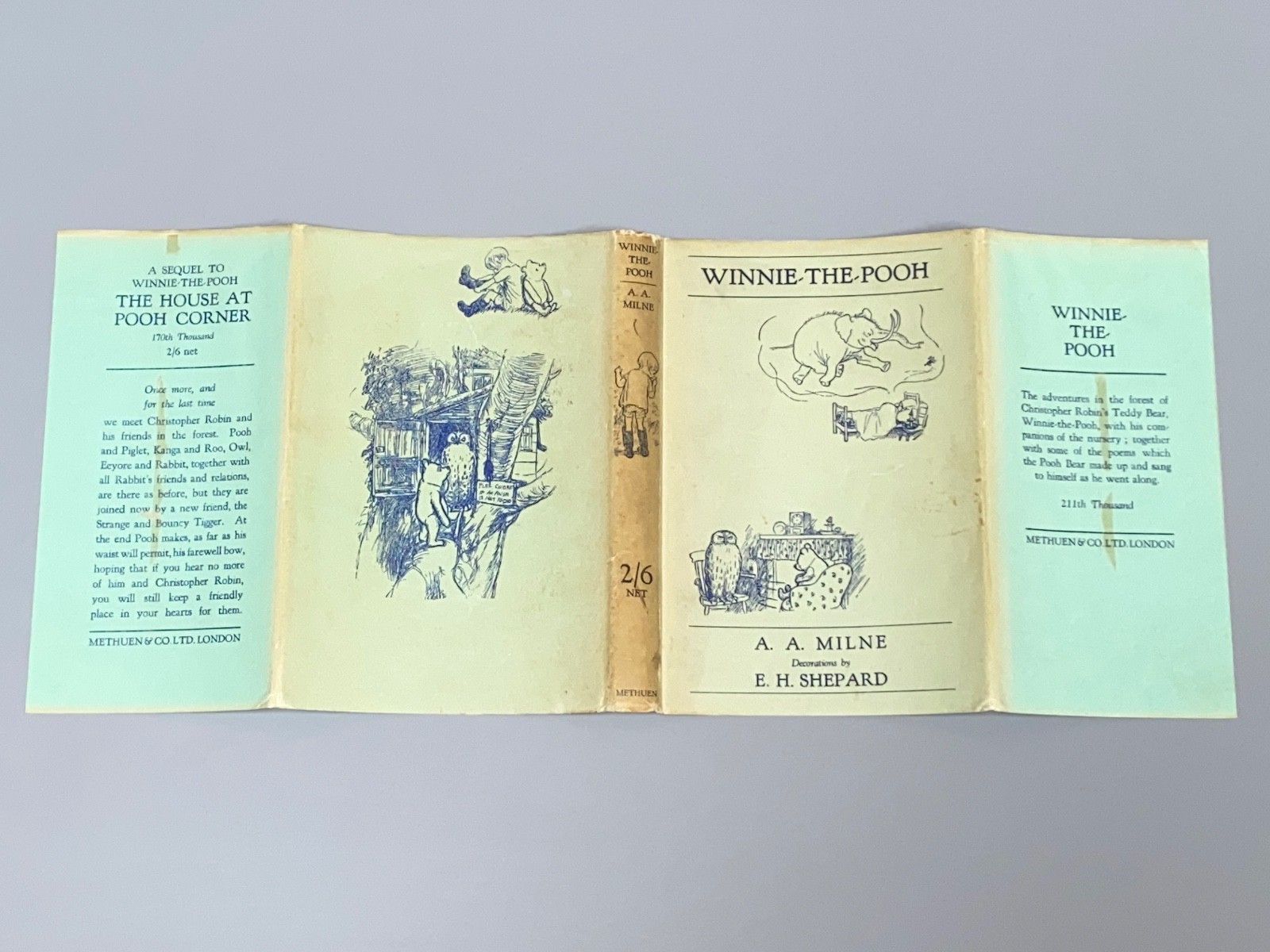 WINNIE-THE-POOH – A.A Milne [136] Illustrated Ernest H. Shepard with dust jacket